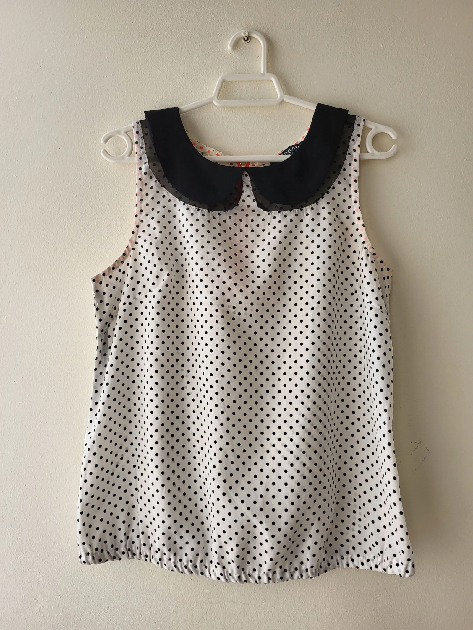Blusa lunares cuello bebe